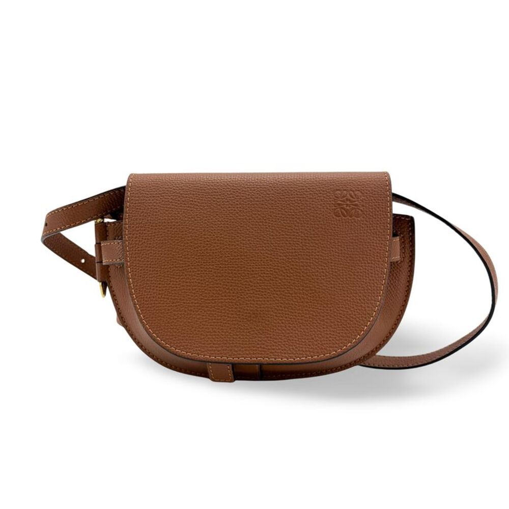 Loewe Gate Leather Brown Leather Shoulder Bag Bag